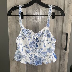 Urban Outfitters lace up boho tank